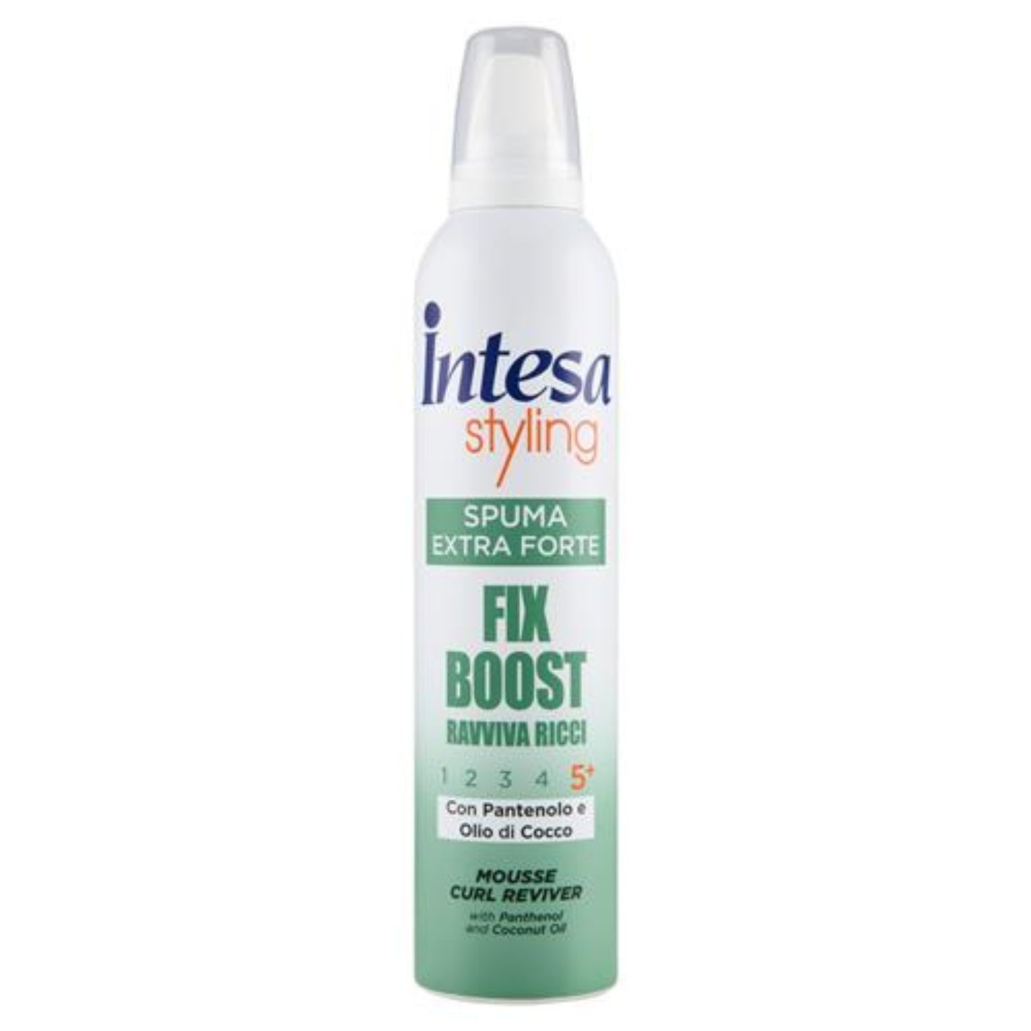 INTESA STYLING SPUMA 300ML EXTRA FORTE FIX BOOST RAVVIVA RICCI CON PANTENOLO E OLIO DI COCCO