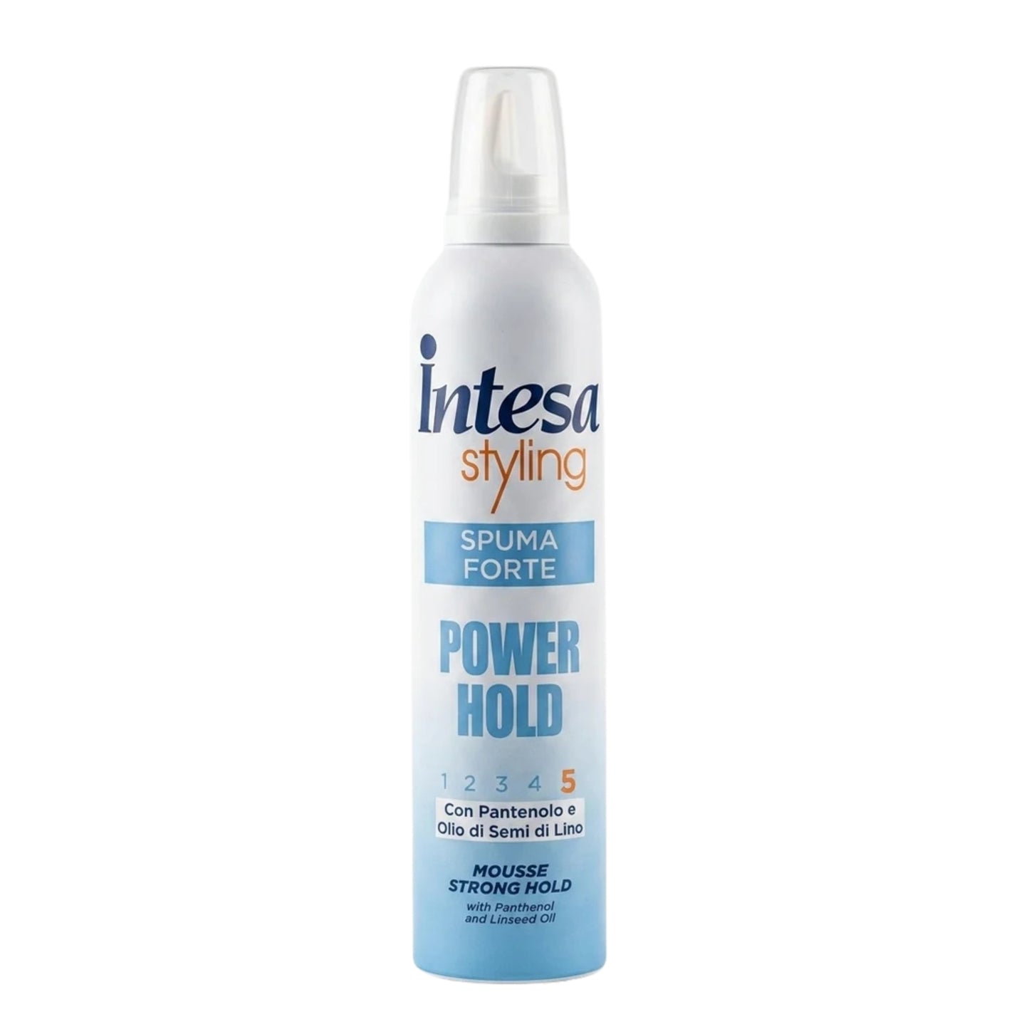 INTESA STYLING SPUMA 300ML FORTE POWER HOLD CON PANTENOLO E OLIO DI SEMI DI LINO