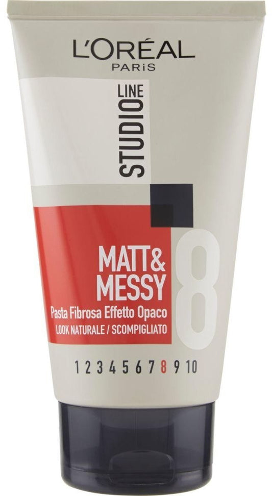 L'OREAL STUDIO LINE MATT&MESSY PASTA FIBROSA EFFETTO OPACO 8 150ML