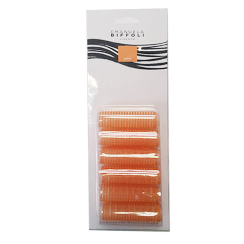 BIFFOLI 6 BIGODINI MESSA IN PIEGA 21MM ARANCIO