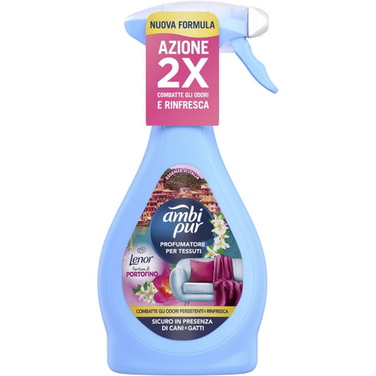 AMBIPUR SPRAY PROFUMATORE PER TESSUTI 385ML LENOR PORTOFINO