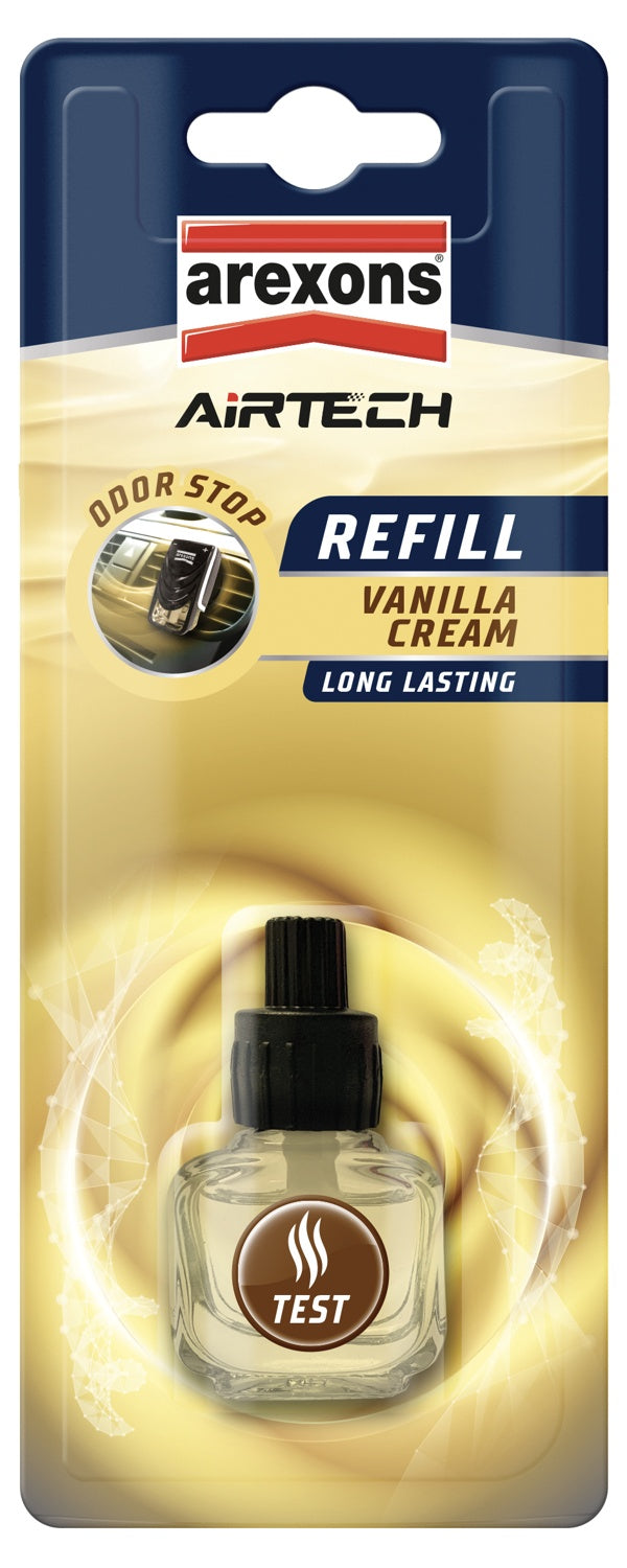 AREXONS AIRTECH CAR PERFUME REFILL 7ML VANILLA CREAM