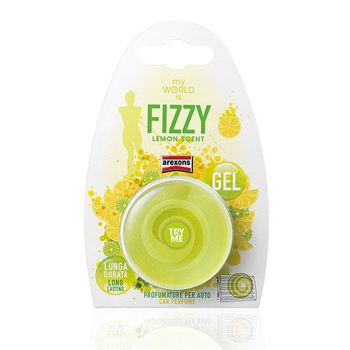 AREXONS PROFUMO AUTO GEL 9G MY WORLD IS FIZZY LEMON SCENT