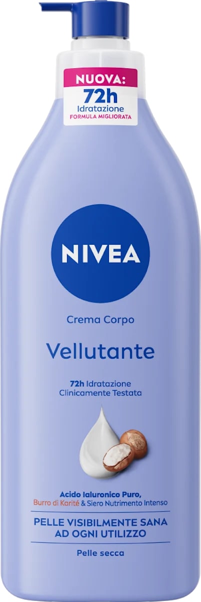 NIVEA CREMA CORPO 500ML VELLUTANTE BURRO DI KARITE' PELLE SECCA