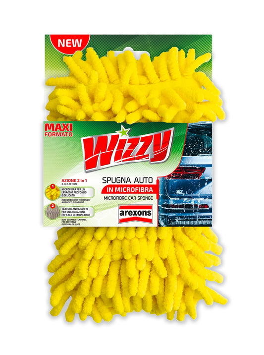 AREXONS WIZZY SPUGNA AUTO IN MICROFIBRA 2IN1 MAXI FORMATO