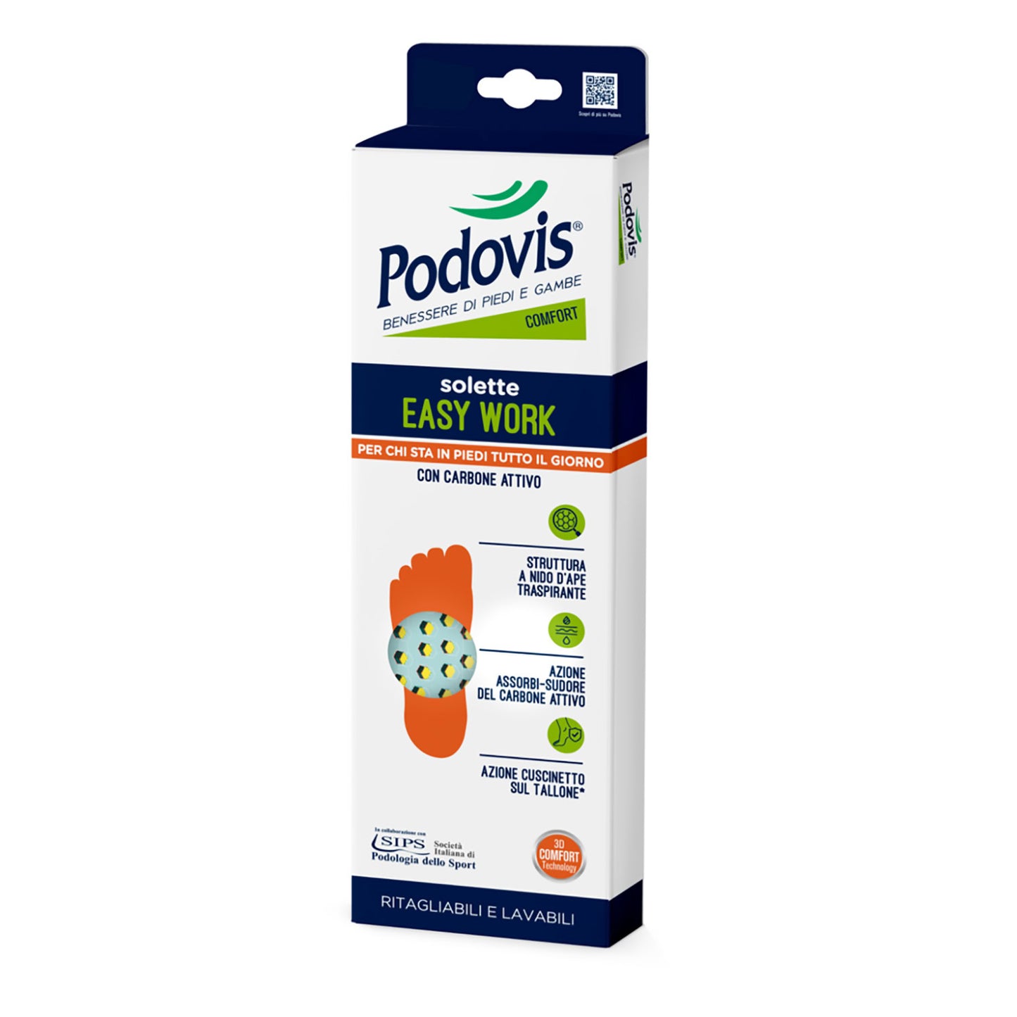 PODOVIS SOLETTE EASY WORK CON CARBONE ATTIVO SIZE L 41/45