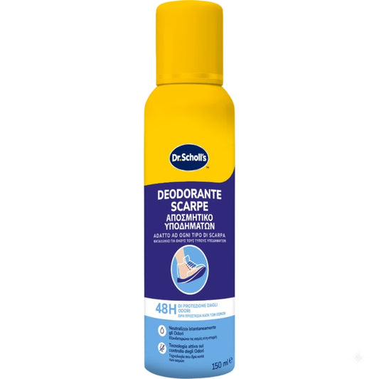 DR. SCHOLL'S DEODORANTE PER SCARPE 150ML 48H DI PROTEZIONE DAGLI ODORI