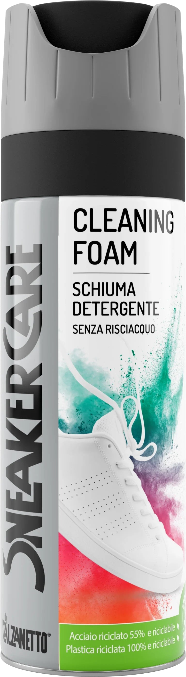 EBANO CALZANETTO SNEAKER CARE CLEANING FOAM SCHIUMA DETERGENTE SENZA RISCIACQUO 200ML