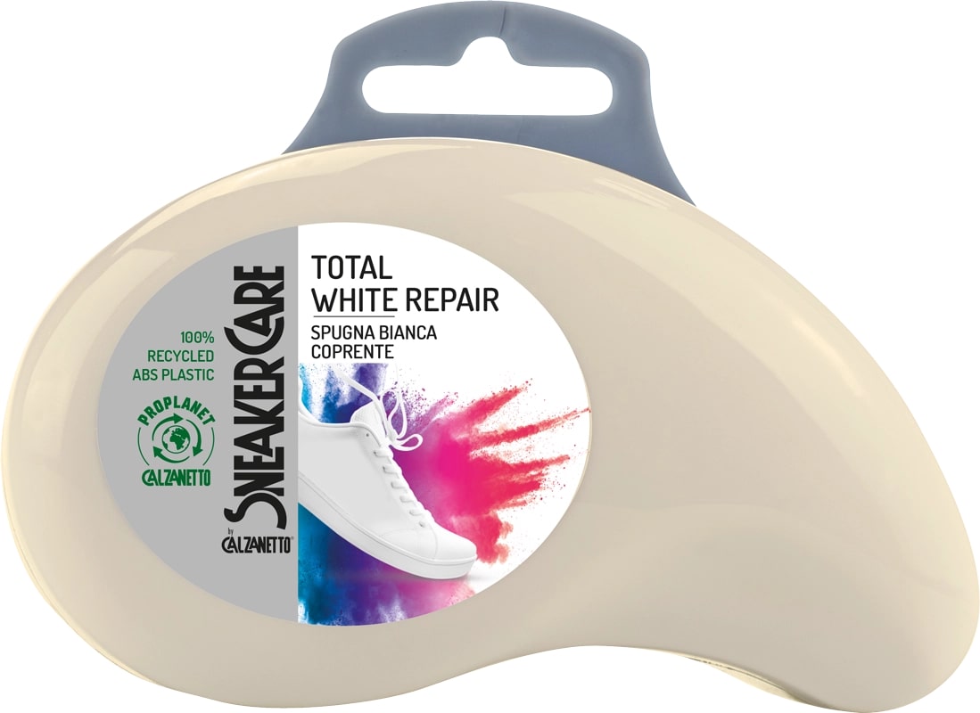 EBANO CALZANETTO SNEAKER CARE TOTAL WHITE REPAIR SPUGNA BIANCA COPRENTE COPRE GRAFFI E IMPERFEZIONI