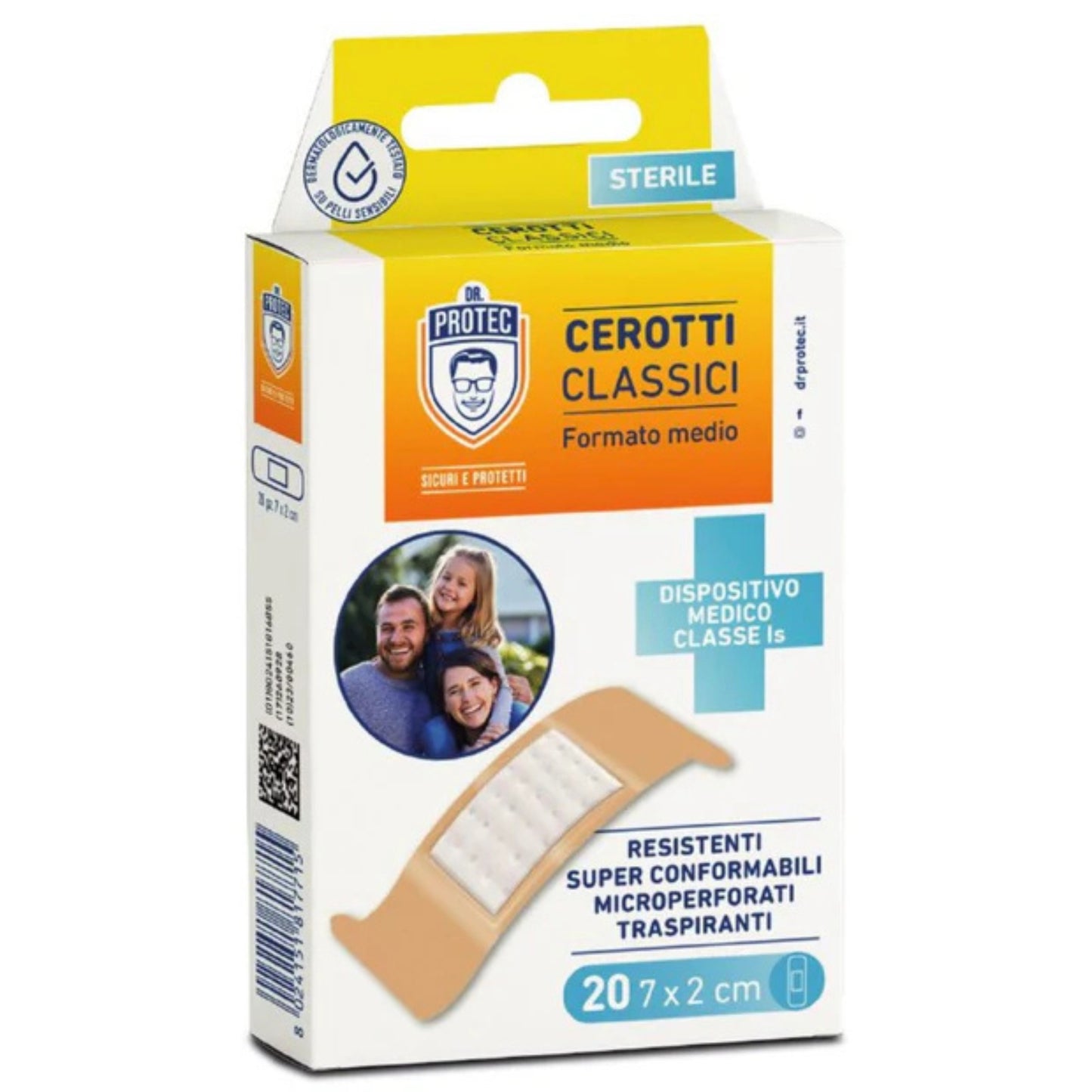 DR. PROTECT CEROTTI CLASSICI FORMATO MEDIO CM.7X2 20PZ