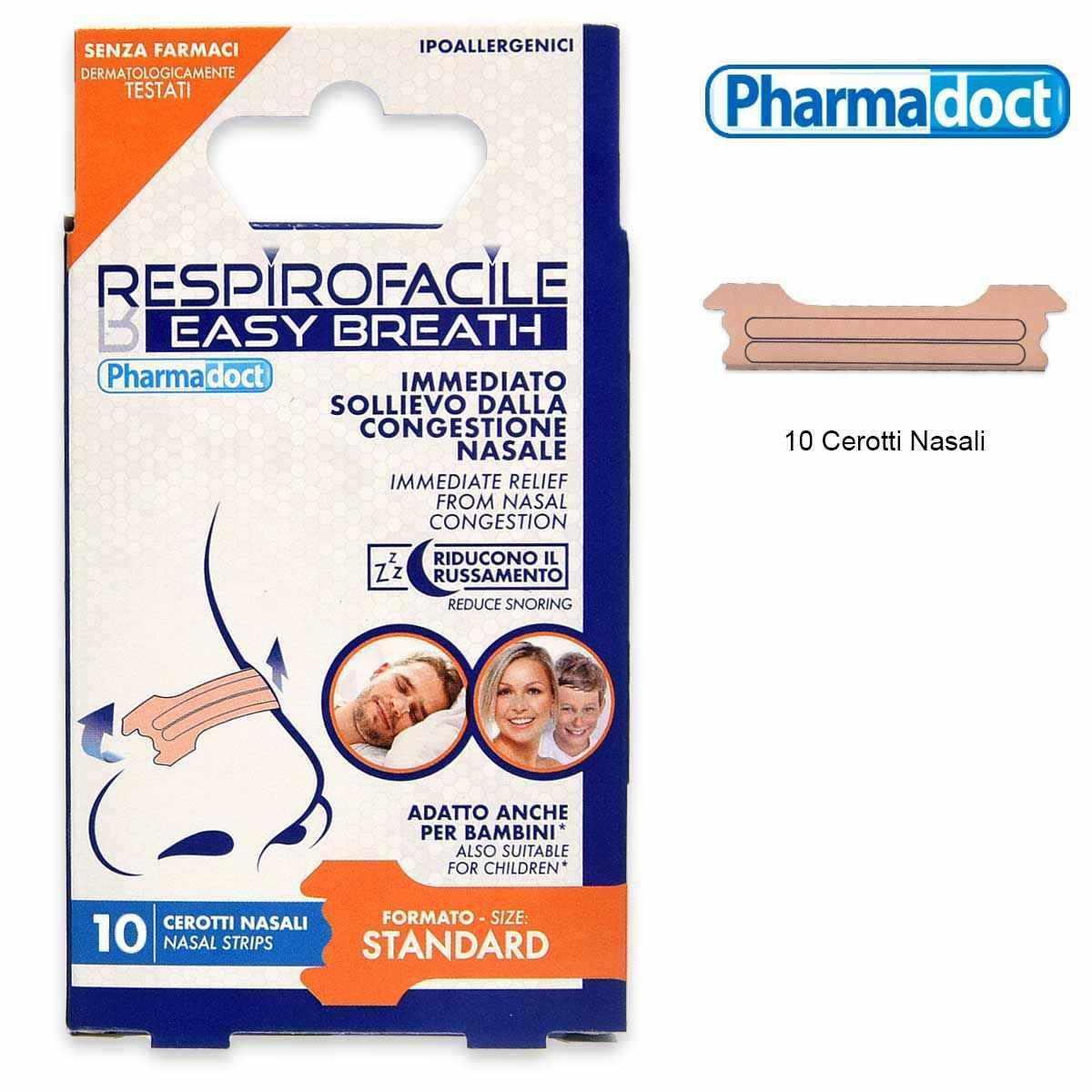 PHARMADOCT RESPIRO FACILE CEROTTI NASALI 10PZ