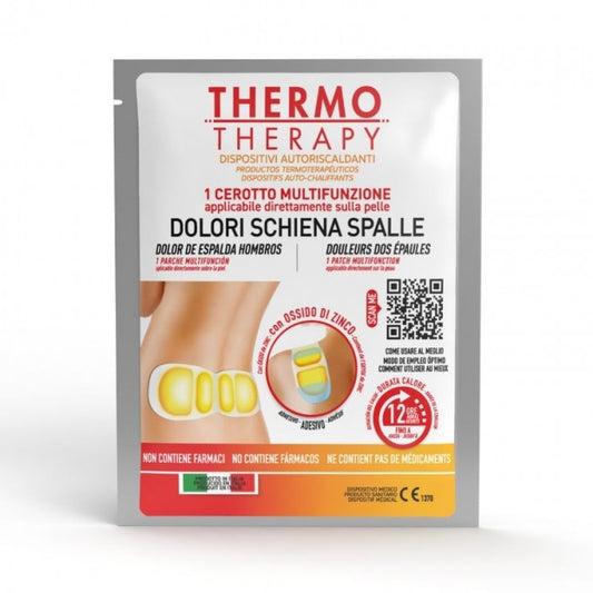 THERMO THERAPY DISPOSITIVI AUTORISCALDANTI CEROTTO MULTIFUNZIONE DOLORI SCHIENA SPALLE 1PZ