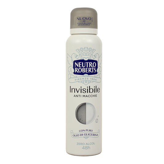NEUTRO ROBERTS DEO SPRAY 150ML INVISIBILE ANTI MACCHIE CON OLIO DI GLICERINA