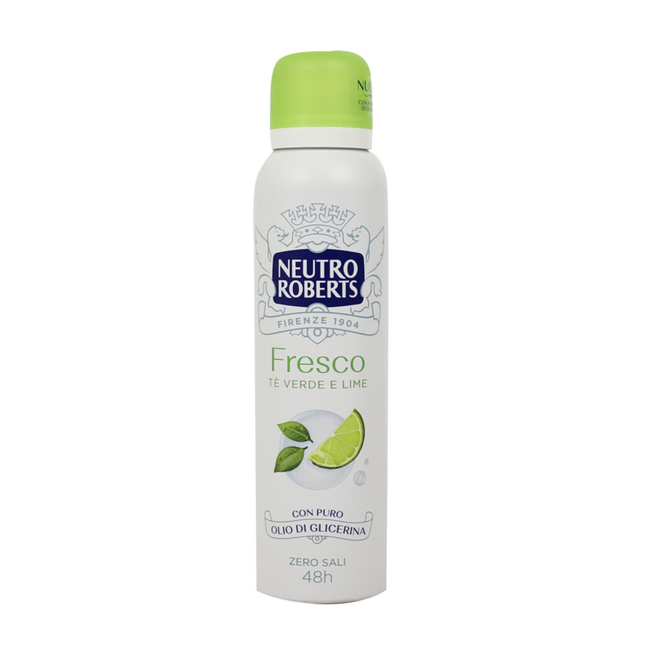 NEUTRO ROBERTS DEO SPRAY 150ML FRESCO TE' VERDE E LIME CON OLIO DI GLICERINA