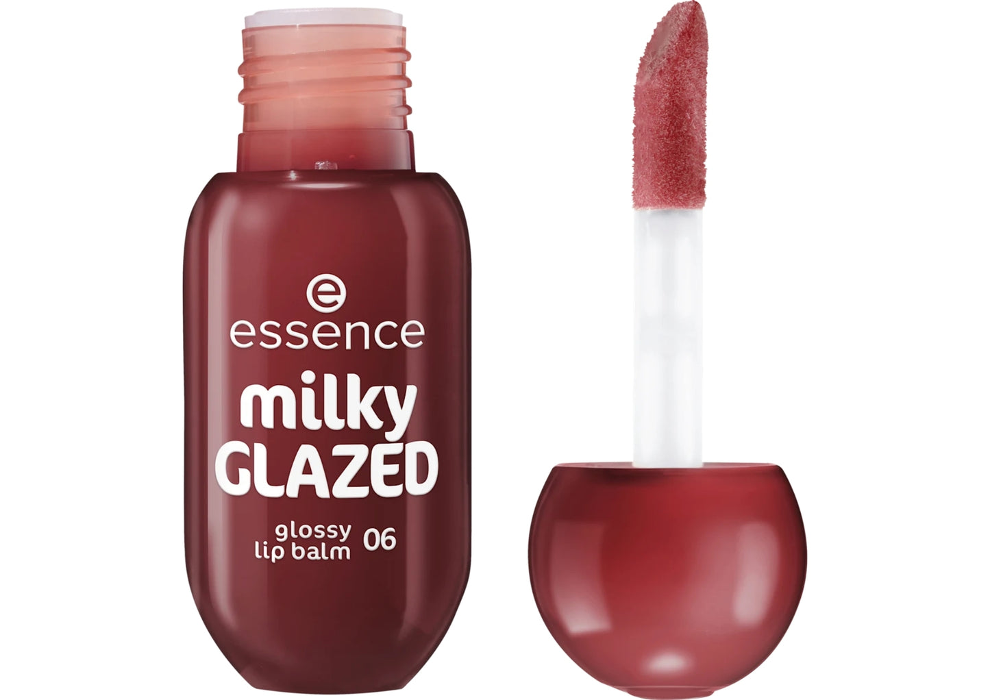 ESSENCE MILKY GLAZED GLOSSY LIP BALM BALSAMO LABBRA 06 CHERRY ON TOP