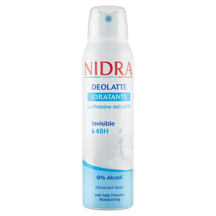 NIDRA DEOLATTE SPRAY 150ML IDRATANTE CON PROTEINE DEL LATTE INVISIBLE 48H