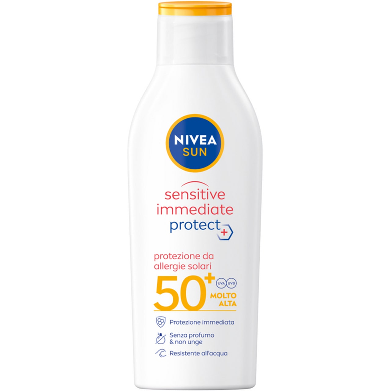 NIVEA SUN SENSITIVE IMMEDIATE PROTECT PROTEZIONE DA ALLERGIE SOLARI 50+ LATTE 200ML