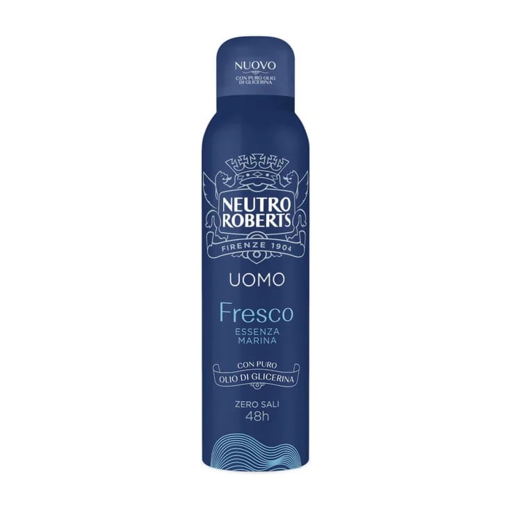 NEUTRO ROBERTS UOMO DEO SPRAY 150ML FRESCO ESSENZA MARINA CON OLIO DI GLICERINA