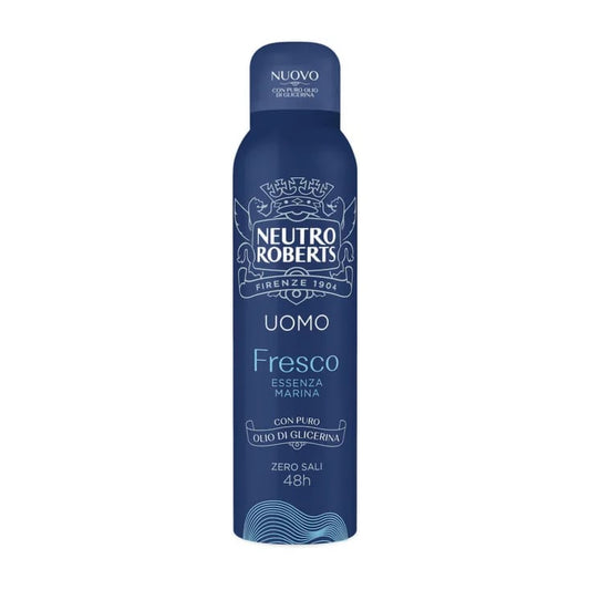 NEUTRO ROBERTS UOMO DEO SPRAY 150ML FRESCO ESSENZA MARINA CON OLIO DI GLICERINA
