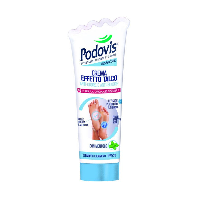 PODOVIS PIEDI E GAMBE CREMA PIEDI EFFETTO TALCO 100ML CON MENTOLO