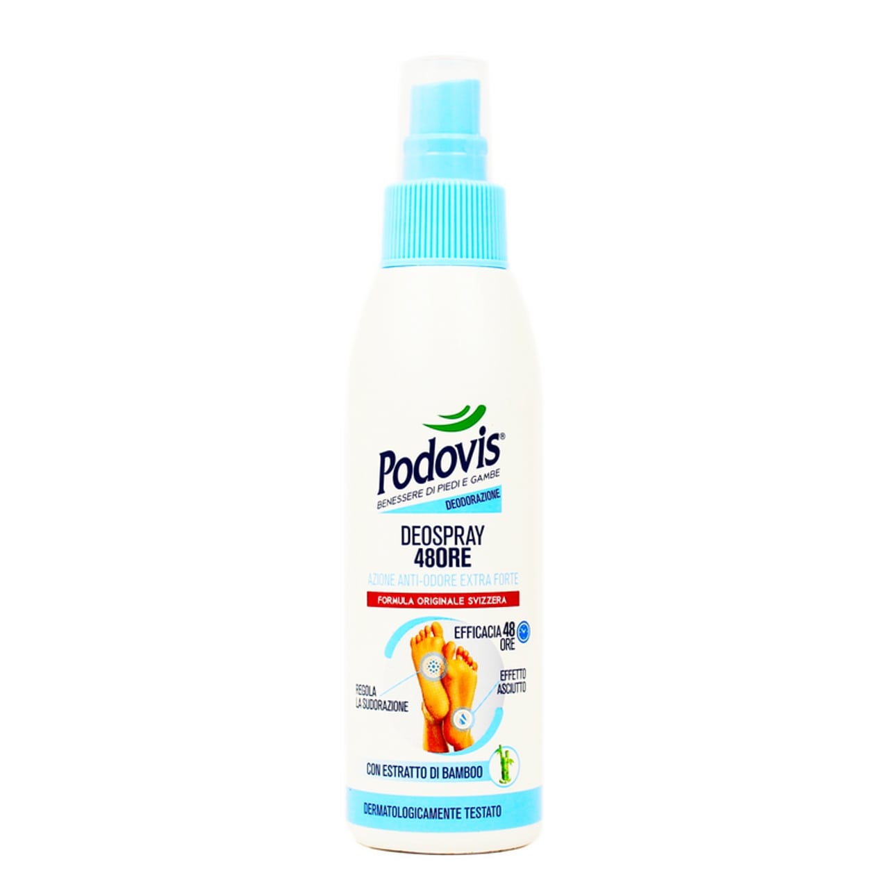 PODOVIS DEOSPRAY 48ORE 100ML AZIONE ANTI-ODORE EXTRA FORTE CON ESTRATTO DI BAMBOO