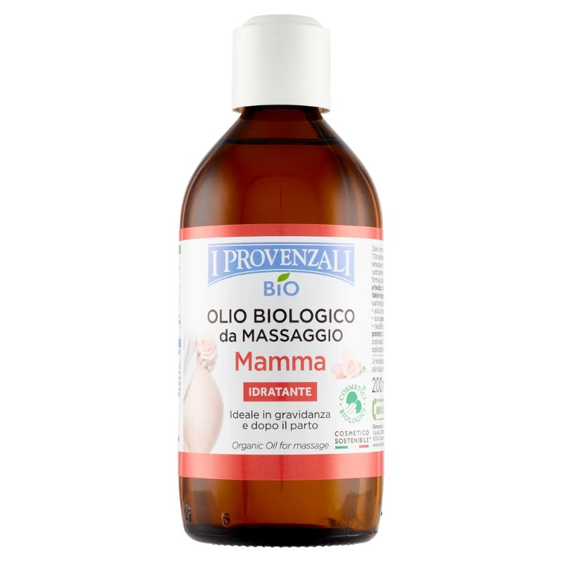 I PROVENZALI OLIO BIOLOGICO DA MASSAGGIO MAMMA 200ML IDRATANTE IDEALE IN GRAVIDANZA E DOPO IL PARTO