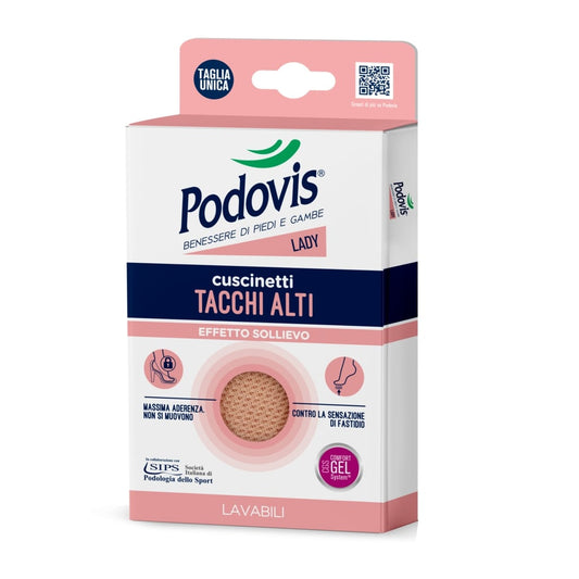 PODOVIS LADY CUSCINETTI TACCHI ALTI EFFETTO SOLLIEVO TAGLIA UNICA LAVABILI