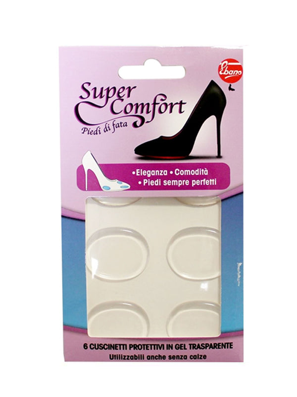 EBANO SUPER COMFORT 6 CUSCINETTI PROTETTIVI IN GEL TRASPARENTE