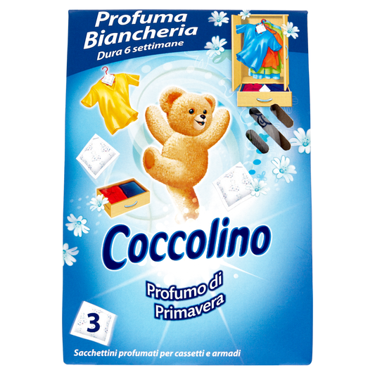 COCCOLINO PROFUMA BIANCHERIA SACCHETTI 3PZ PROFUMO DI PRIMAVERA