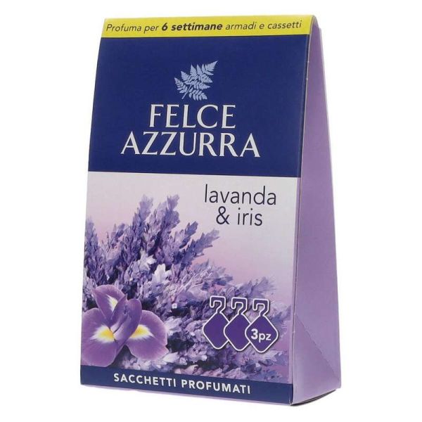 FELCE AZZURRA SACCHETTI PROFUMATI 3PZ LAVANDA E IRIS