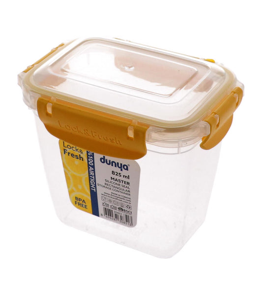 ARBEMA DUNYA LOCK & FRESH MASTER CONTENITORE ERMETICO QUADRATO 0,825L COLORI ASSORTITI