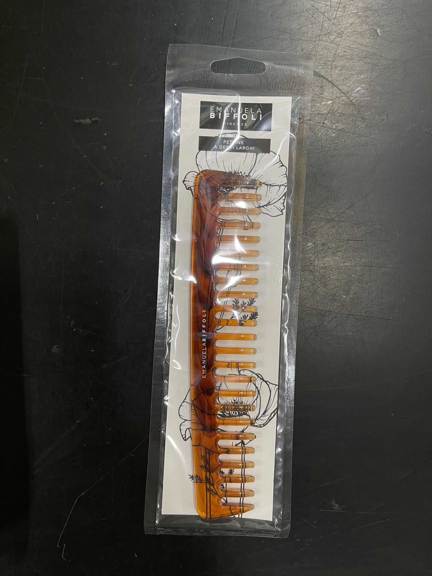 BIFFOLI PETTINE TARTARUGA DENTI LARGHI