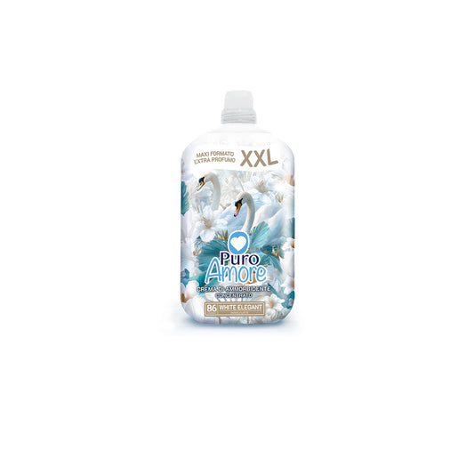 PURO AMORE AMMORBIDENTE CONCENTRATO XXL 1,806L 86 LAVAGGI WHITE ELEGANT BIANCO LATTE