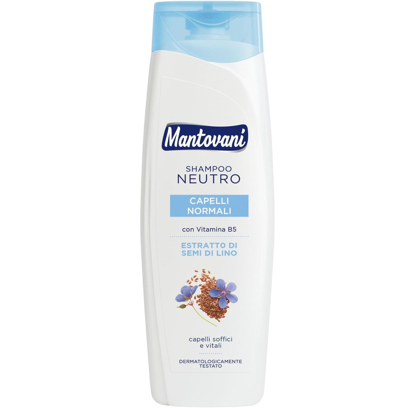 MANTOVANI SHAMPOO 400ML NEUTRO CAPELLI NORMALI ESTRATTO DI SEMI DI LINO