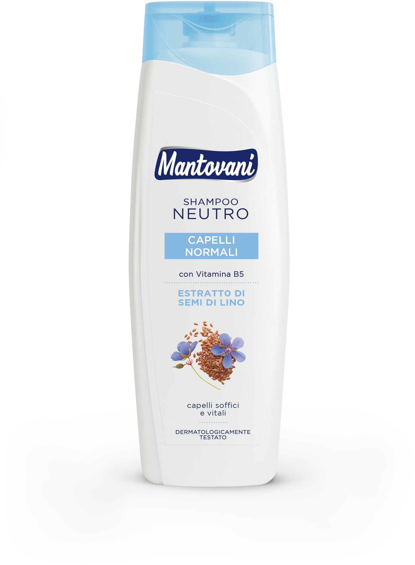MANTOVANI SHAMPOO 400ML NEUTRO CAPELLI NORMALI ESTRATTO DI SEMI DI LINO