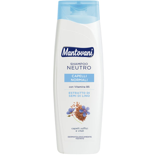 MANTOVANI SHAMPOO 400ML NEUTRO CAPELLI NORMALI ESTRATTO DI SEMI DI LINO