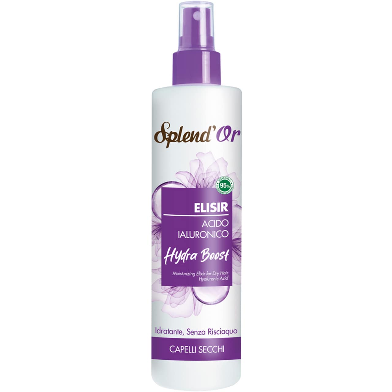 SPLEND'OR ELISIR ACIDO IALURONICO HYDRA BOOST IDRATANTE SENZA RISCIACQUO SPRAY 200ML CAPELLI SECCHI