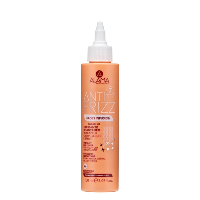 ALAMA PROFESSIONAL ANTI FRIZZ GLOSS INFUSION LUCIDANTE ISTANTANEO 150ML PER CAPELLI CRESPI,SECCHI,SPENTI