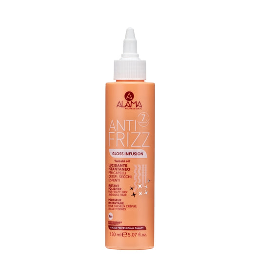 ALAMA PROFESSIONAL ANTI FRIZZ GLOSS INFUSION LUCIDANTE ISTANTANEO 150ML PER CAPELLI CRESPI,SECCHI,SPENTI