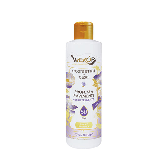 WEXOR COSMETICI DI CASA PROFUMA PAVIMENTI CON DETERGENTE 2IN1 235ML 50 DOSI ROYAL NARCISO