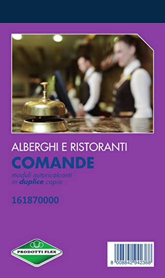 DATA UFFICIO COMANDE ALBERGHI E RISTORANTI DUPLICE COPIA X10