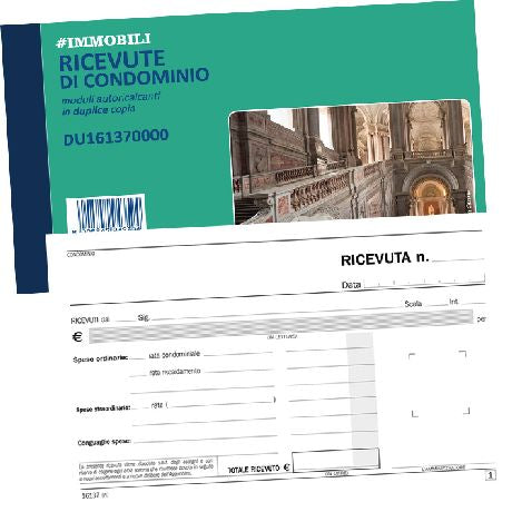 DATA UFFICIO RICEVUTE DI CONDOMINIO DUPLICE COPIA