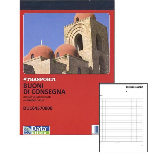 DATA UFFICIO BUONI CONSEGNA A5 TRASPORTI DUPLICE COPIA