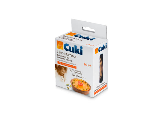 CUKI CUOCE CROSTATINA CONTENITORI IN CARTA FORNO 10PZ CM.9,2X1,9H