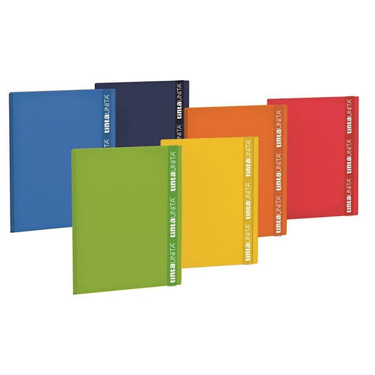 TINTA UNITA CARTELLA CON ELASTICO FASCIA DORSO 1 COLORI ASSORTITI