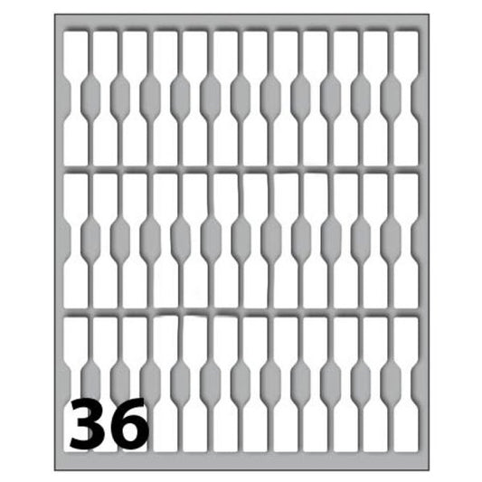 POOL OVER ETICHETTE AUTOADESIVE 46X8MM 10 FOGLIX36PZ