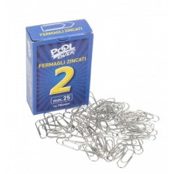 POOL OVER 100 FERMAGLI ZINCATI N.2 MM 26