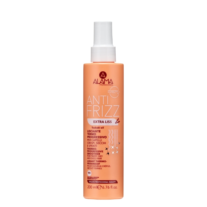 ALAMA PROFESSIONAL ANTI FRIZZ EXTRA LISS LISCIANTE TERMO PROGRESSIVO 200ML PER CAPELLI CRESPI,SECCHI E SPENTI