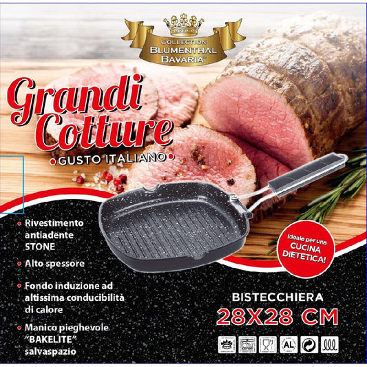LETIZIA GRANDI COTTURE BISTECCHIERA CM.28X28