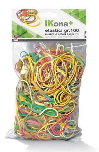 IKONA+ ELASTICI 100GR MISURE E COLORI ASSORTITI